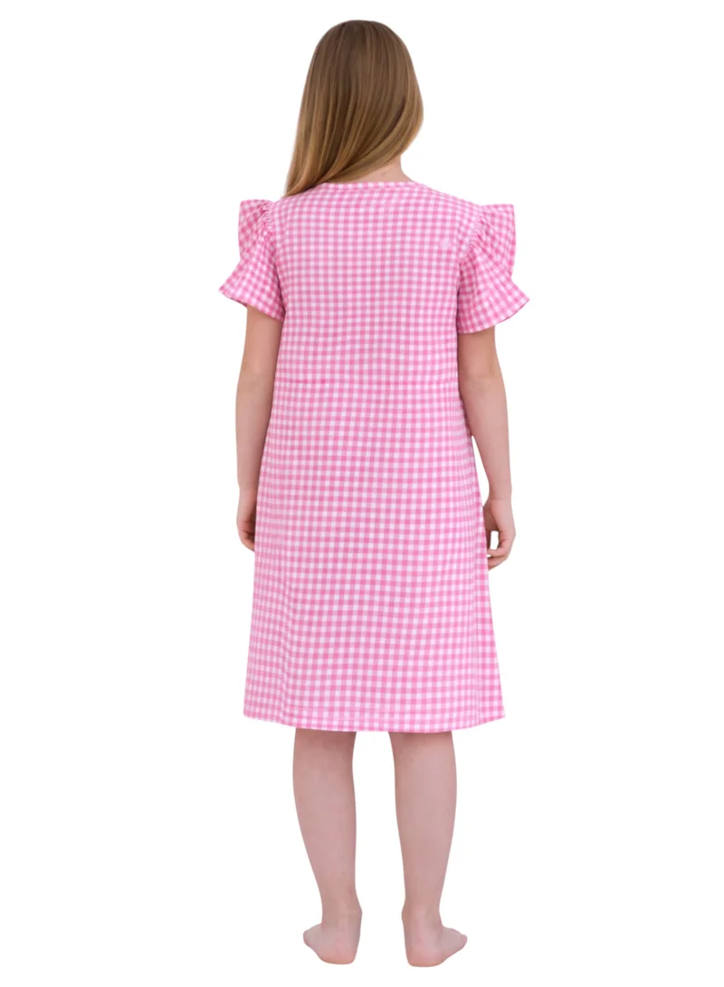 فكتور اند جين Girls’ Nightdress –Printed Sleep Tee Dress